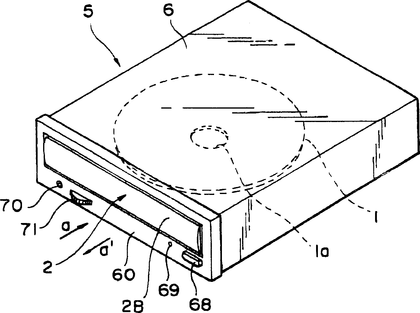 Disk driving device