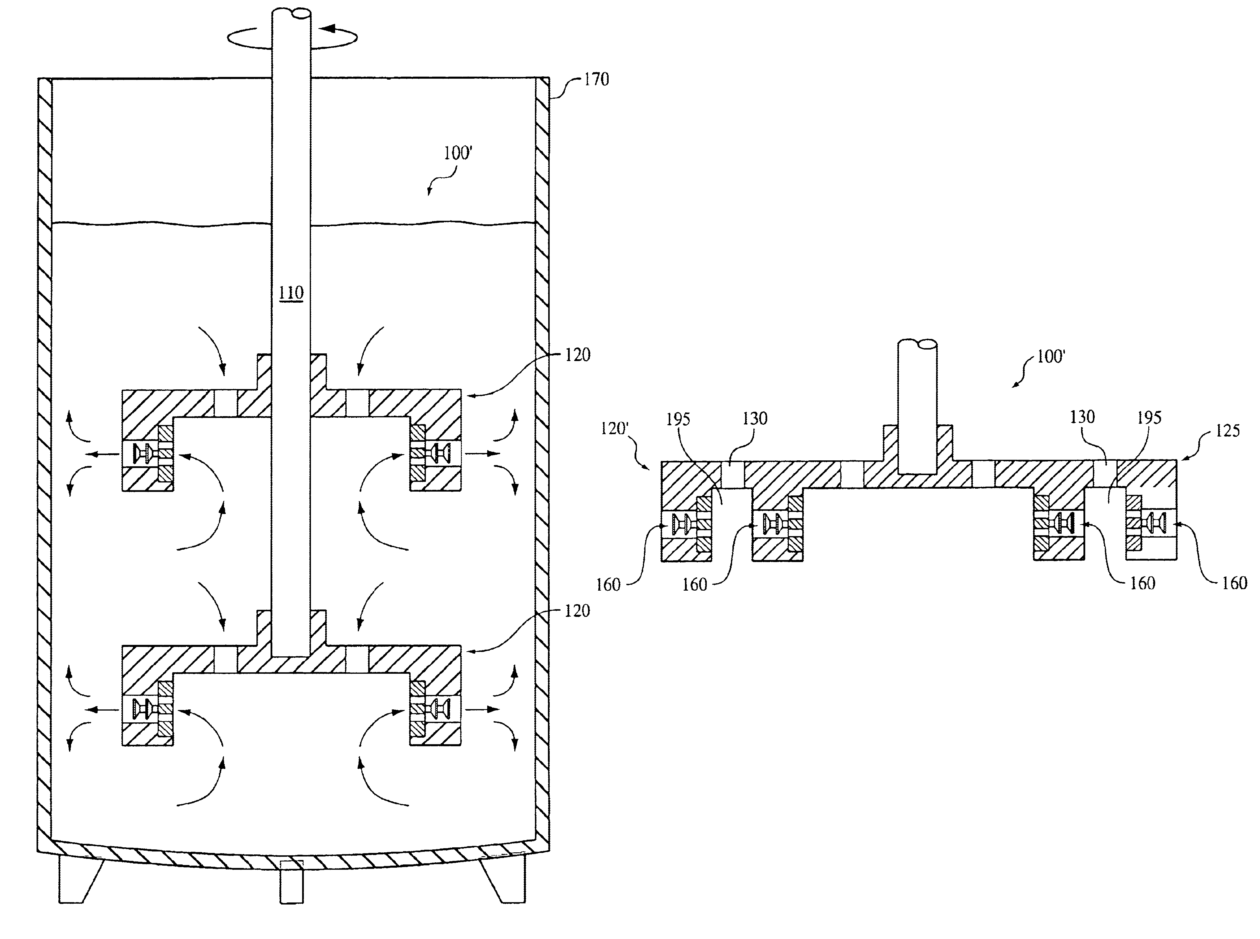 Devices for cavitational mixing and pumping and methods of using same