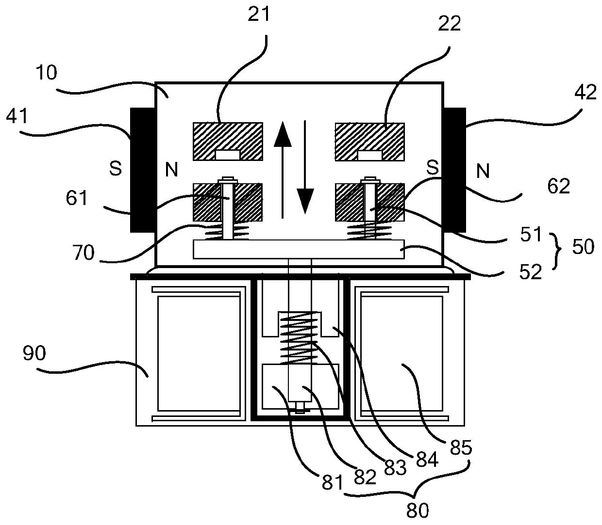 DC contactor and automobile