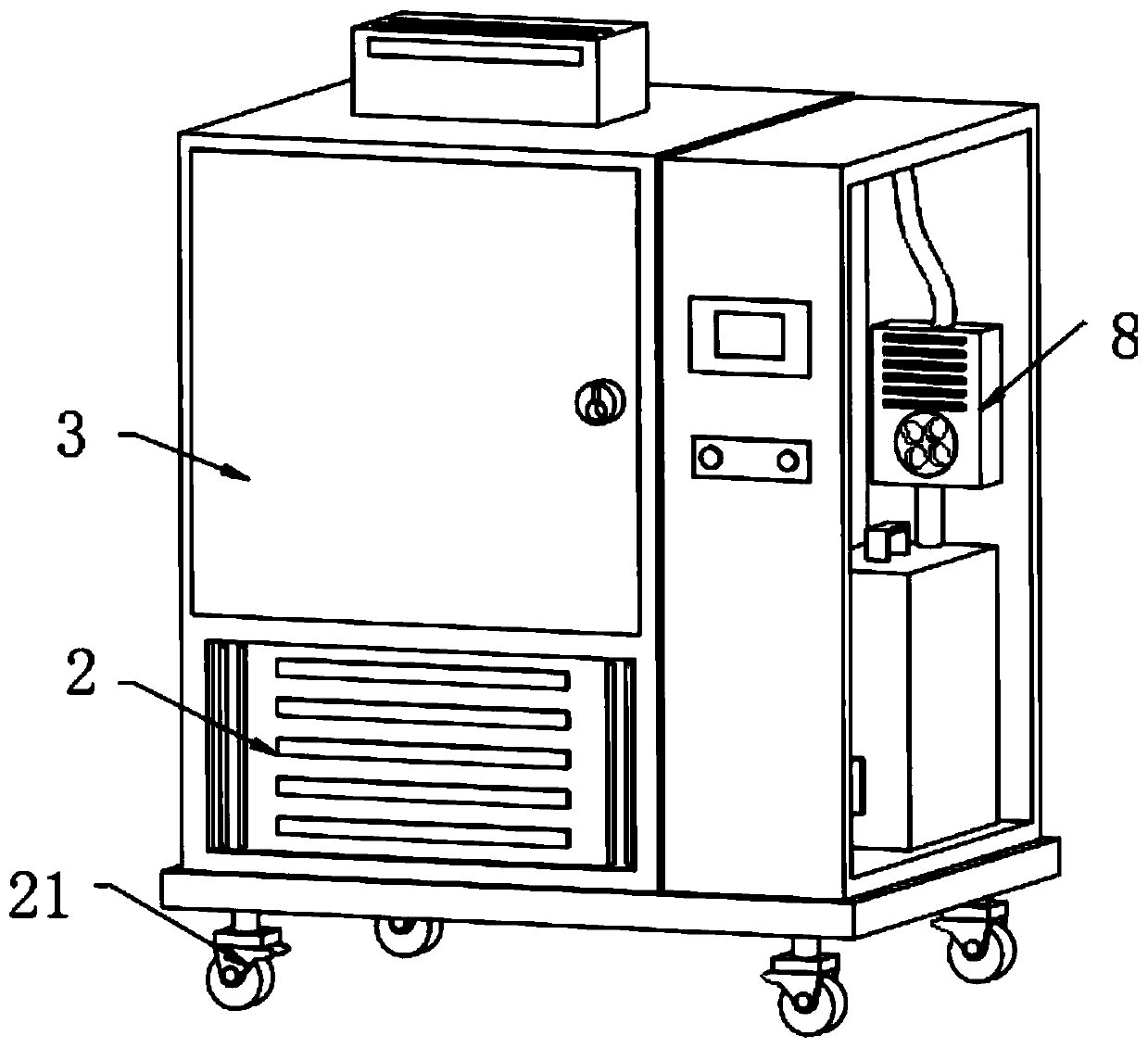 Constant-temperature storage method for logistics transportation