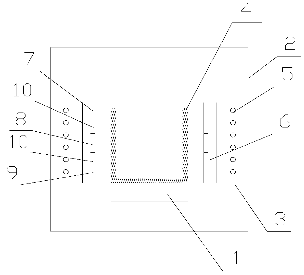 Device and process for purification and preparation of polysilicon by controlling heating temperature field