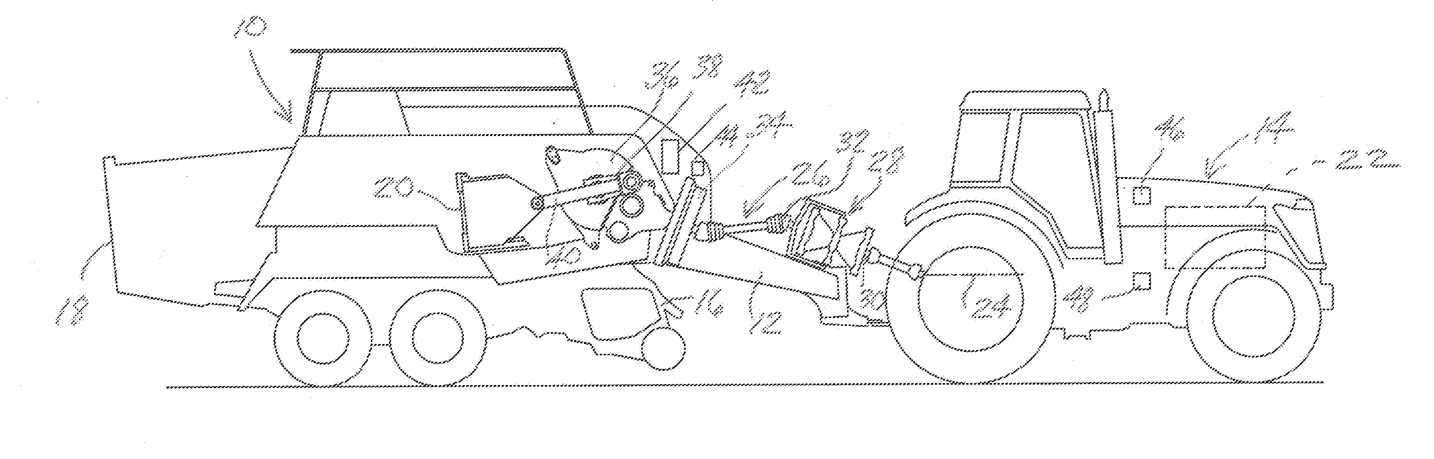 Agricultural implement with power input having continuously variable transmission