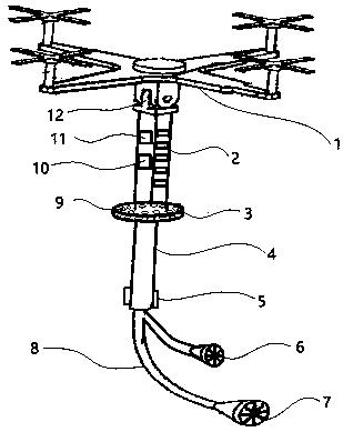 Automatic pollination device for fruit trees