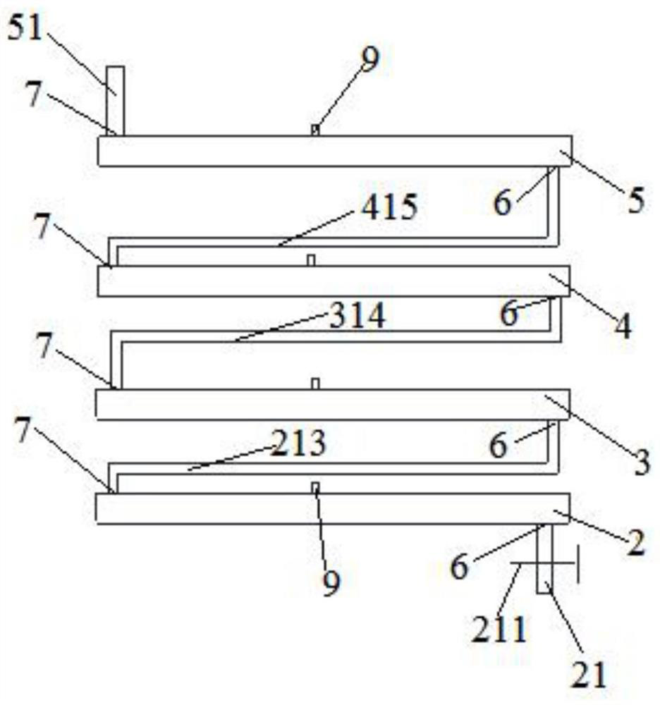 A pouring method of concrete in the cross brace tube between arch ribs of steel pipe bridge