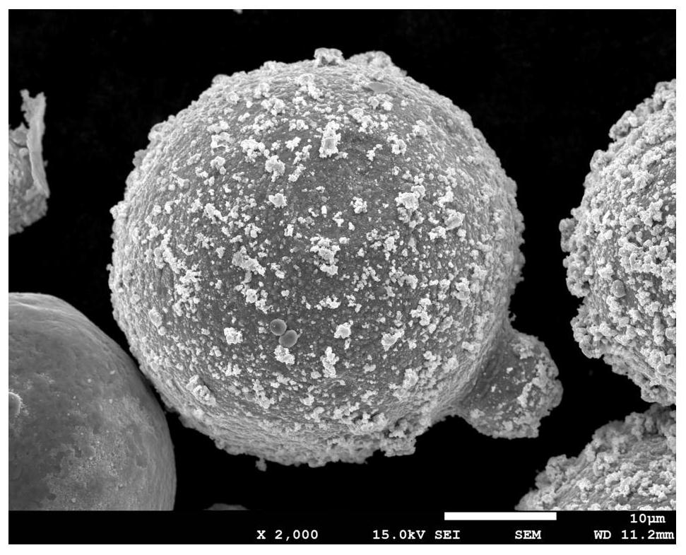 Titanium powder coated with oxygen impurity adsorbent and preparation method of titanium powder