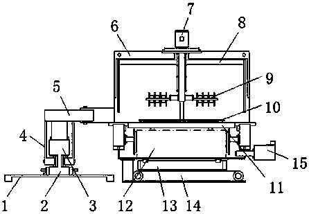 Automatic vacuum garden dead leaf recovering machine