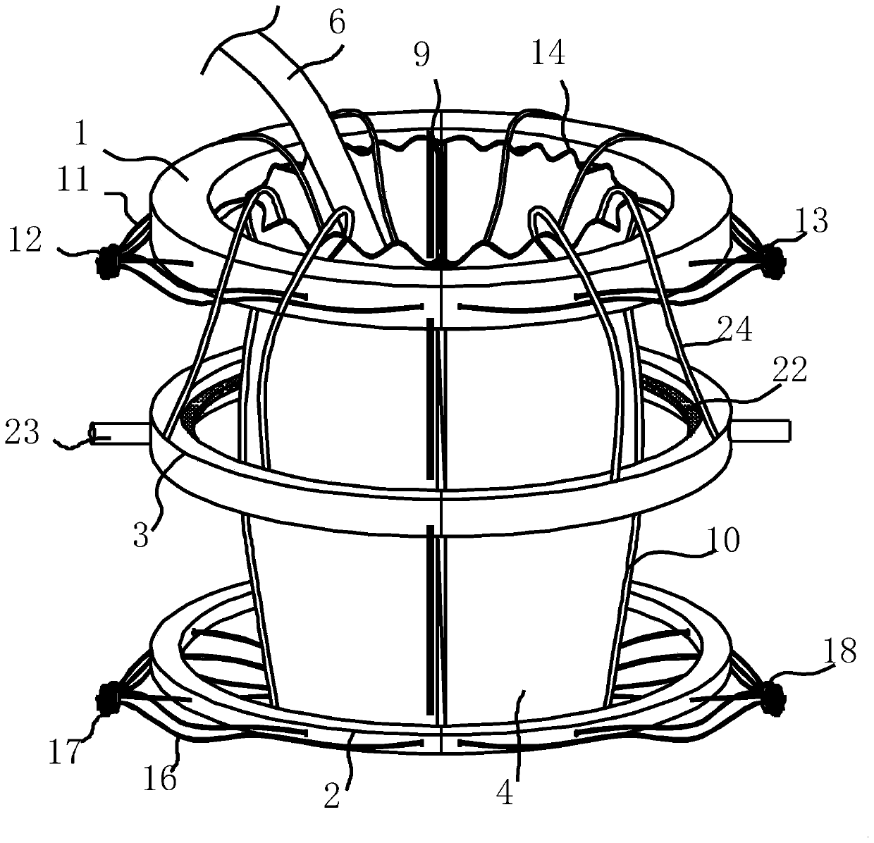 Trunk surface interspace disordered stab-in pest expelling equipment based on landscaping engineering