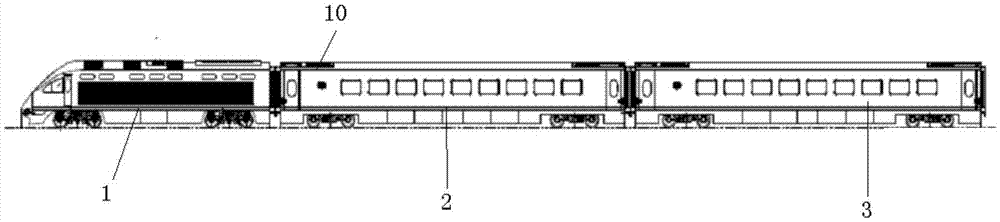 Internal-combustion high-speed motor train unit