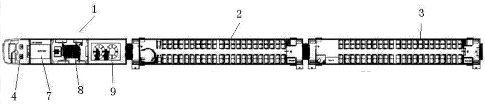 Internal-combustion high-speed motor train unit