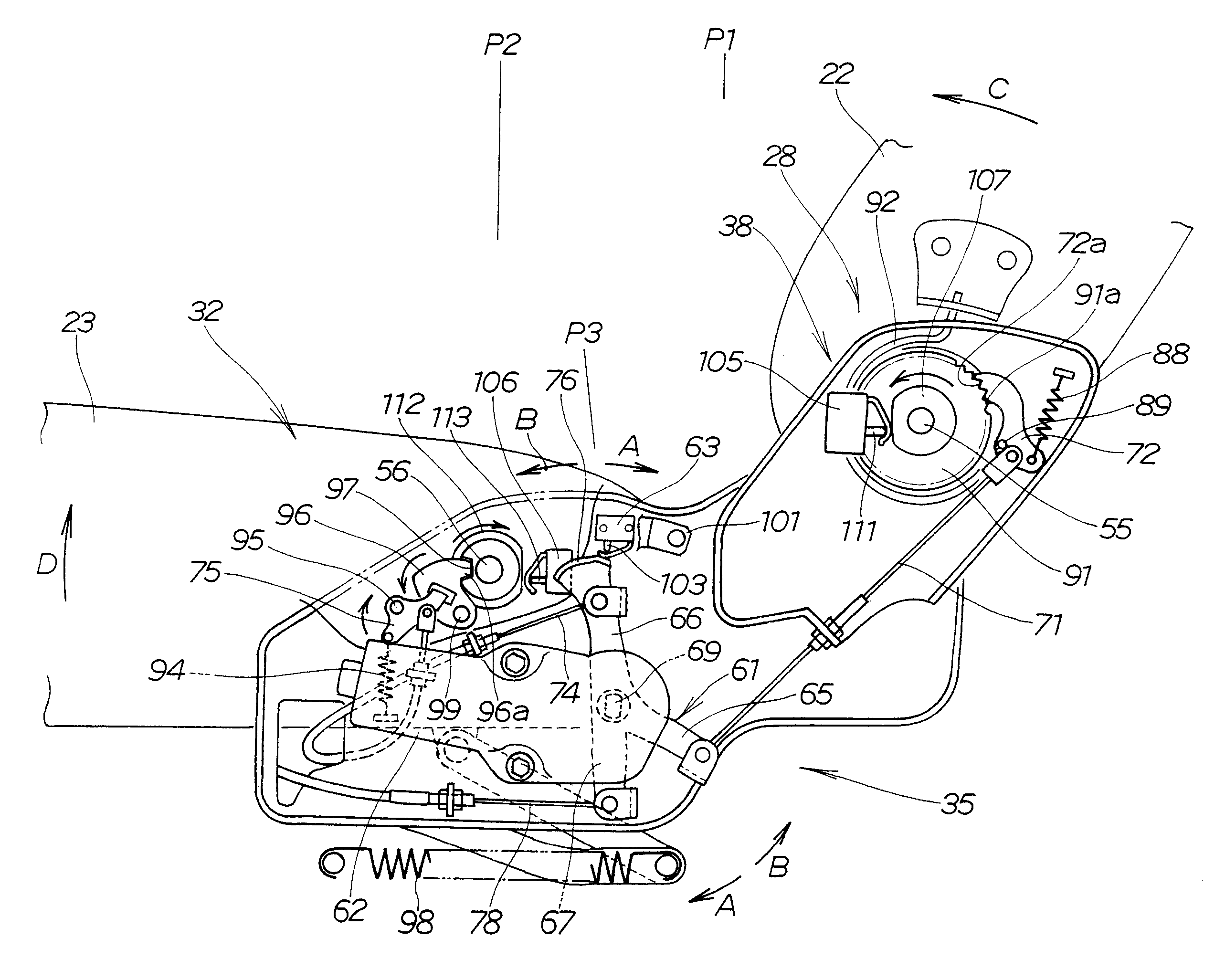 Folding seat apparatus for vehicle