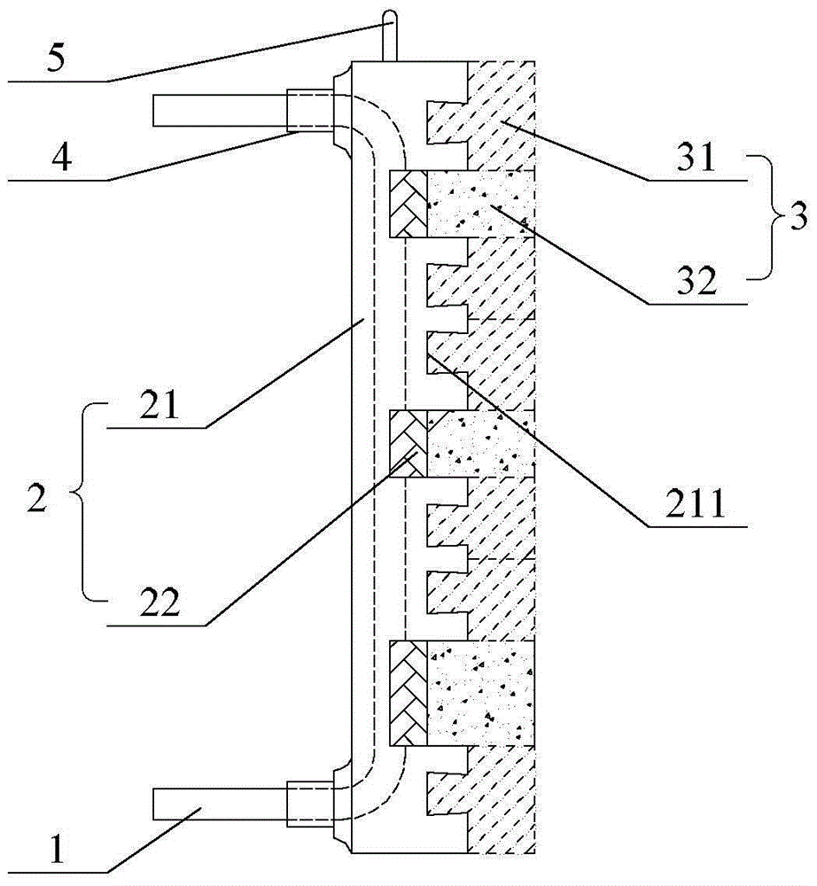 Cooling wall of blast furnace and manufacturing method of cooling wall