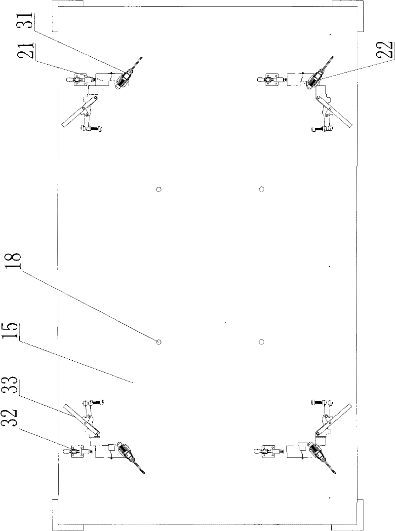 Method for assembling upper support body of overhead cell support of hybrid vehicle and clamp thereof