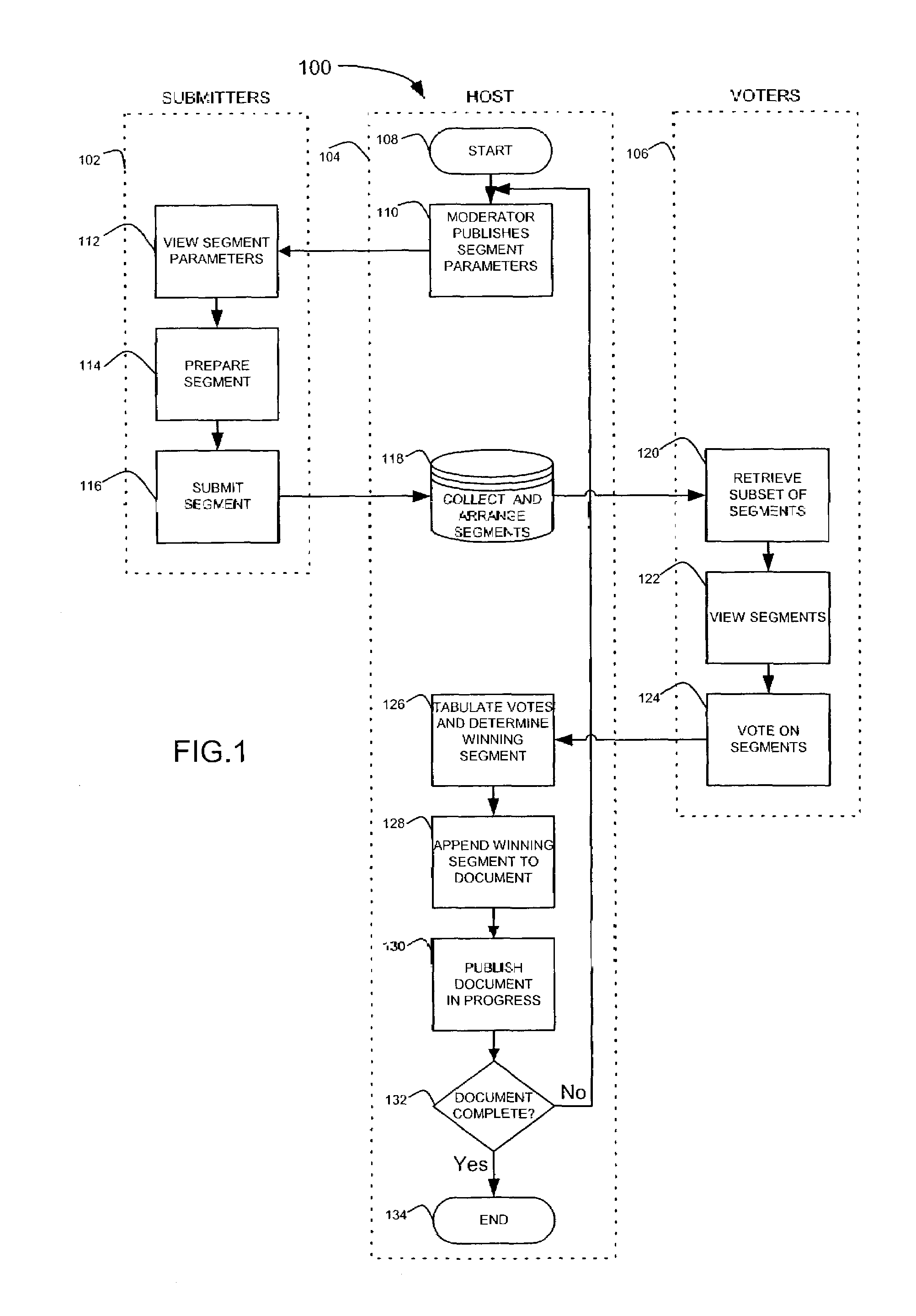 Method and system for creating a collaborative work over a digital network