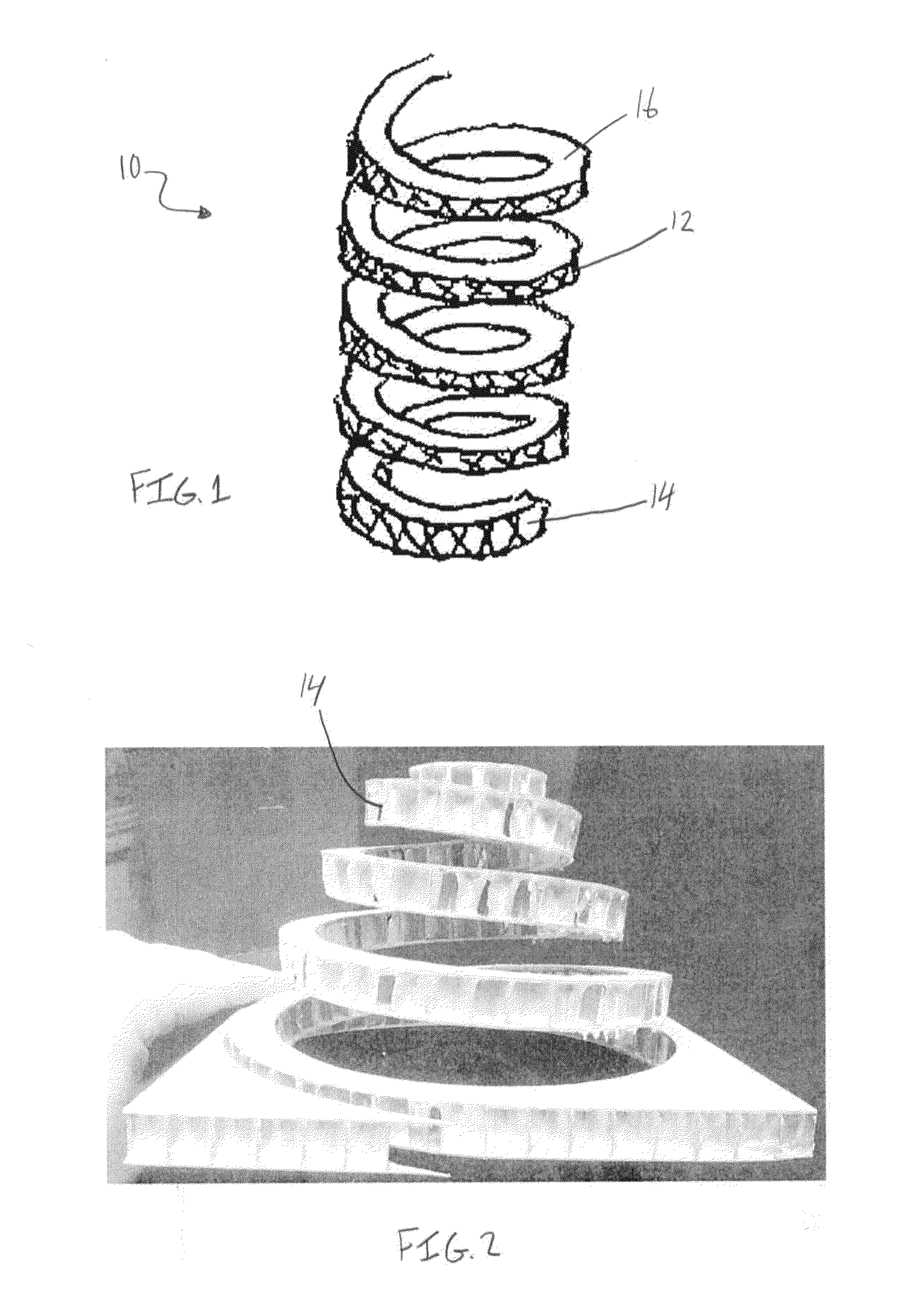 Spring having a core structure