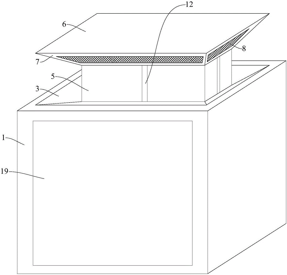 Spinning machinery distribution box with concealed lifting and cooling mechanism