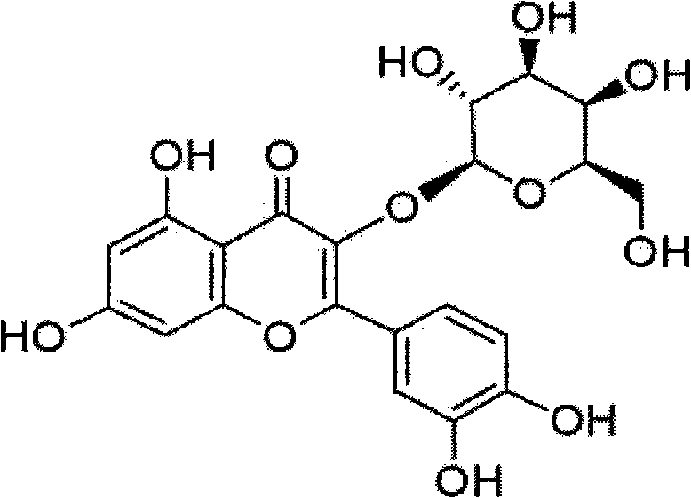 Rhoifolin and hyperin composition and application of medicines prepared therefrom