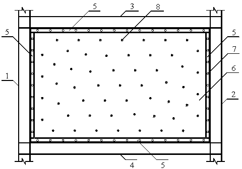 Anti-buckling oblique notching steel plate energy dissipation shear wall