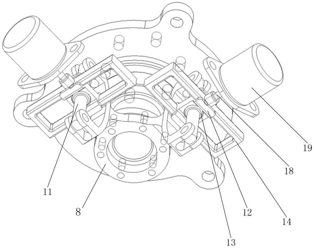 Automatic tilting device of electric helicopter