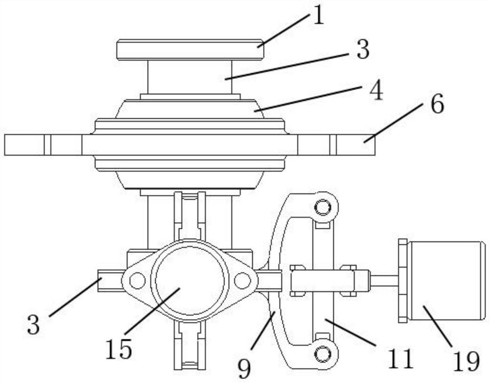 Automatic tilting device of electric helicopter