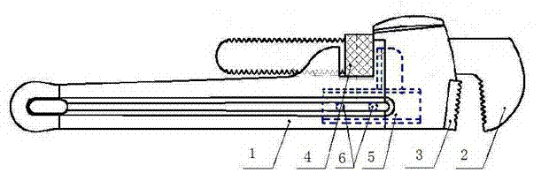 Insert reinforced nylon pipe pliers and manufacturing method