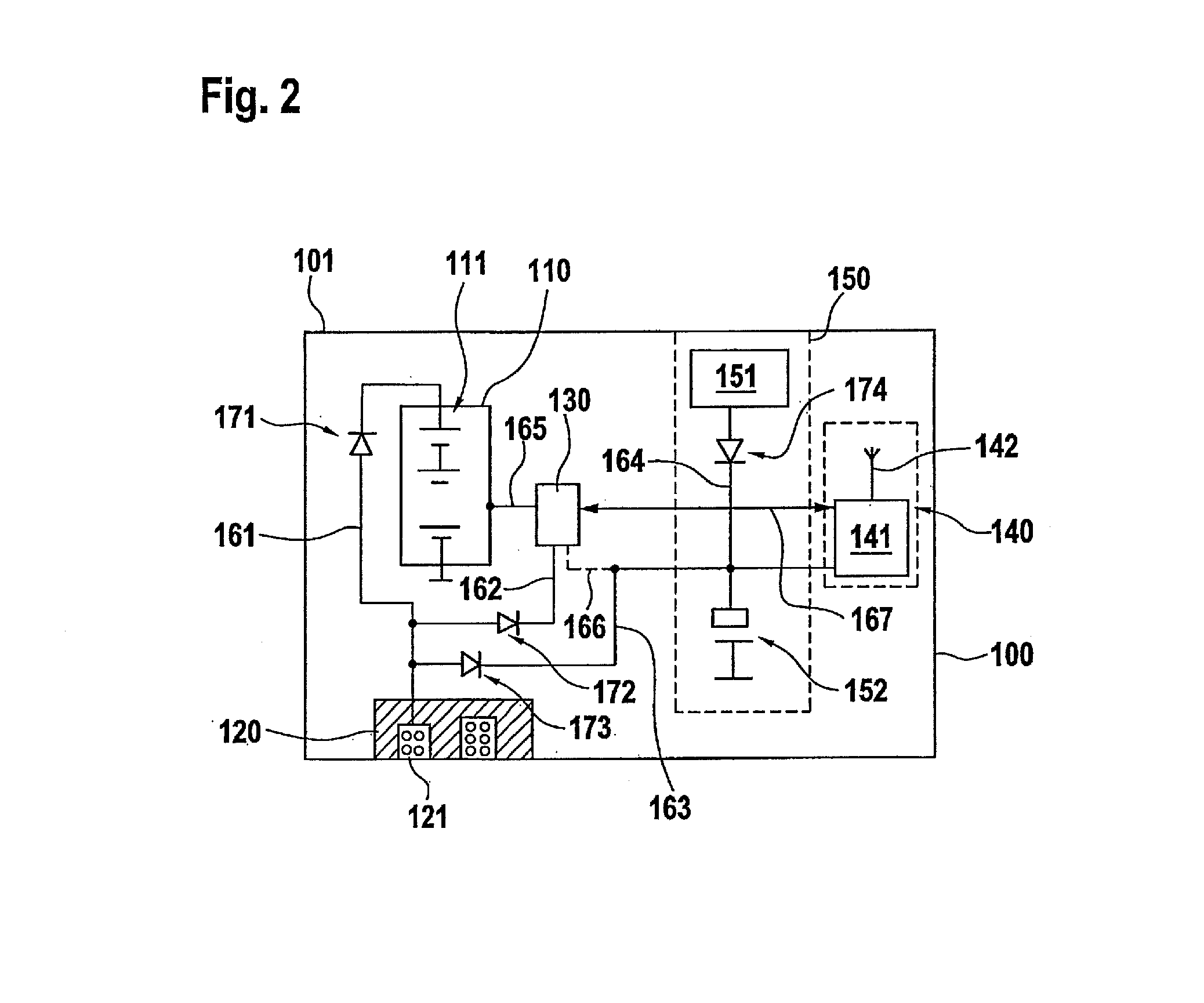 Battery pack having a separate power supply device for a wireless communication device of the battery pack