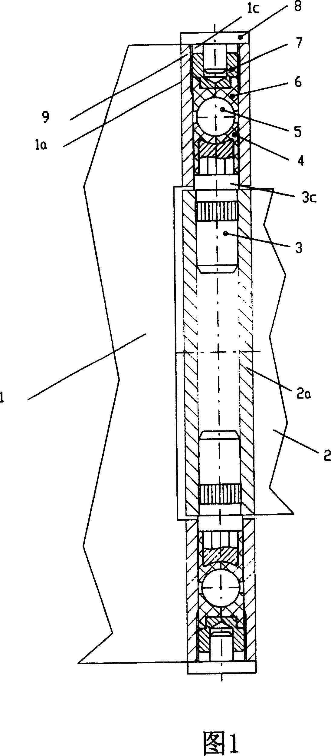 Door hinge with concealed bearing