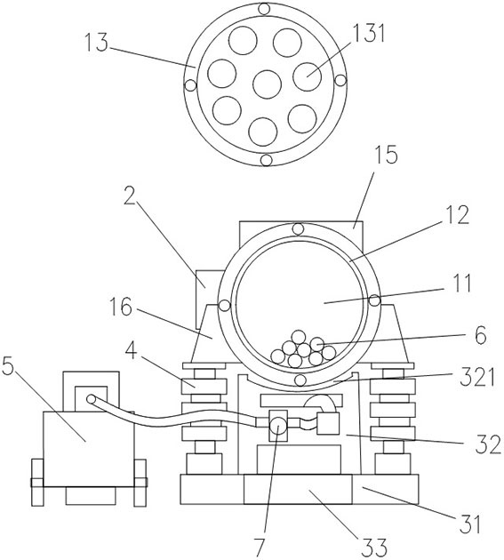 Small-sized vibrating pulverizer for laboratory