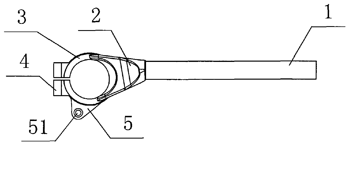 Fixing structure for handlebar tube of motorcycle