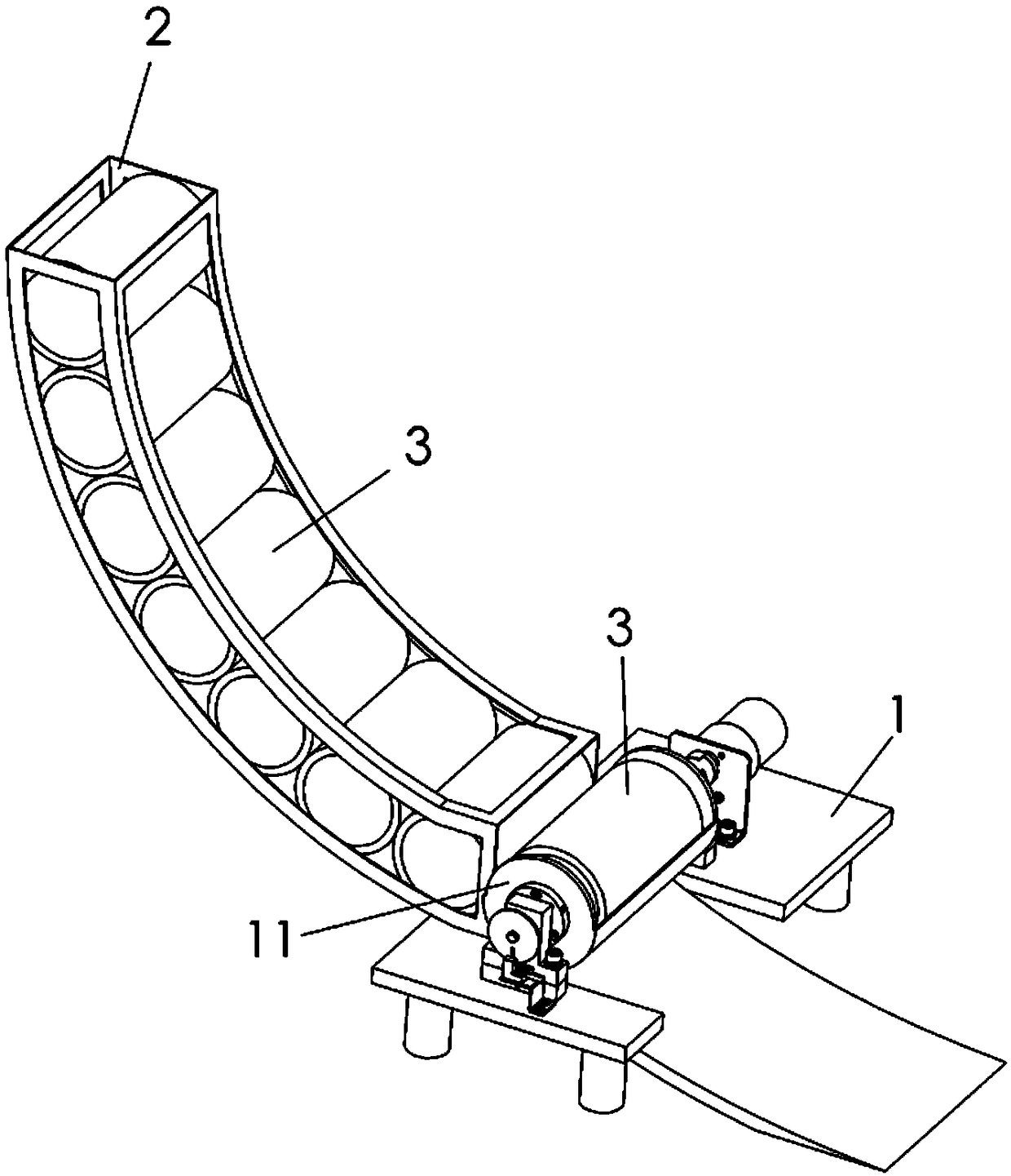 Three-dimensional roll dividing machine for welded roll pipes