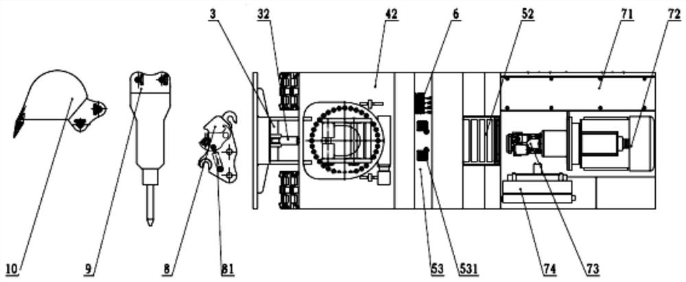 A multifunctional roadway repair machine and its construction method