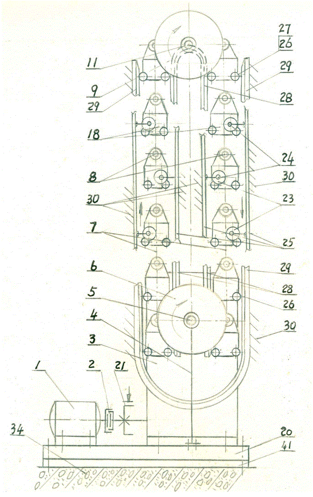 Circulating lifting device