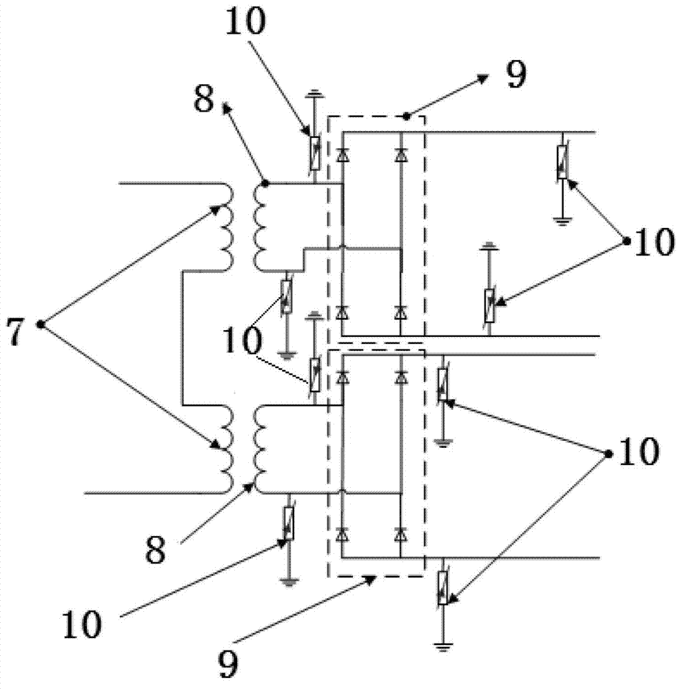 Power supply device of online monitoring device for power transmission lines