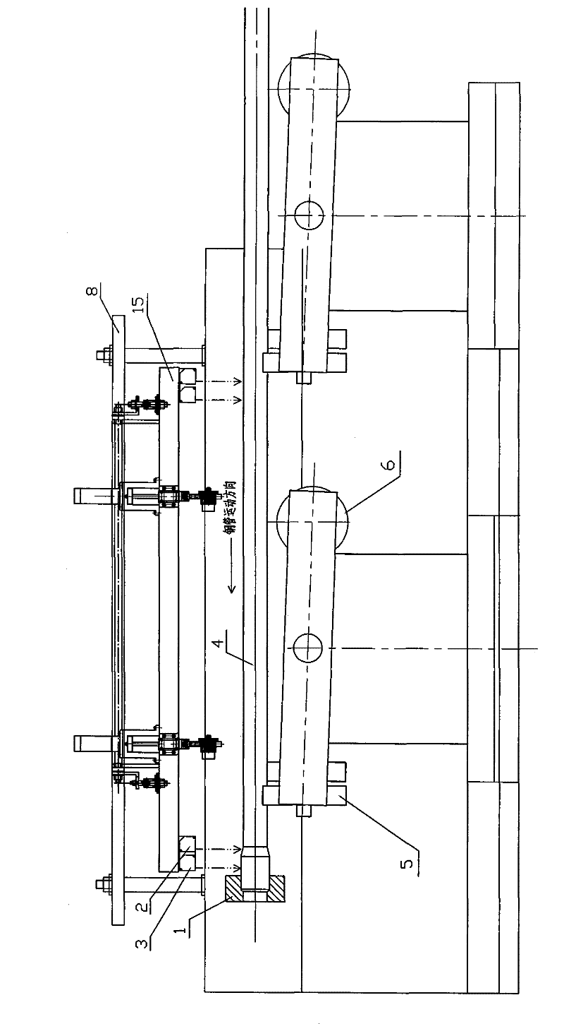 Automatic positioning method for drill rod end straightening