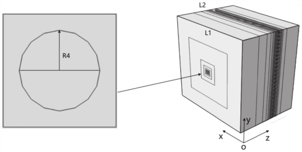 Tunnel resistivity modeling method and system based on hybrid grid