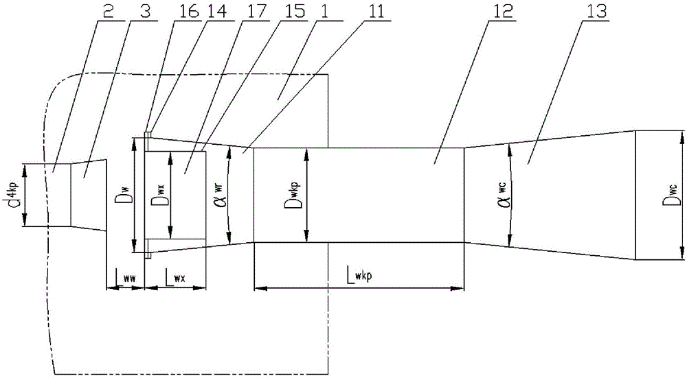 Ultrasonic engine jet pipe exhaust simulation test exhaust device