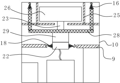 Umbrella dewatering machine and water throwing balance mechanism thereof