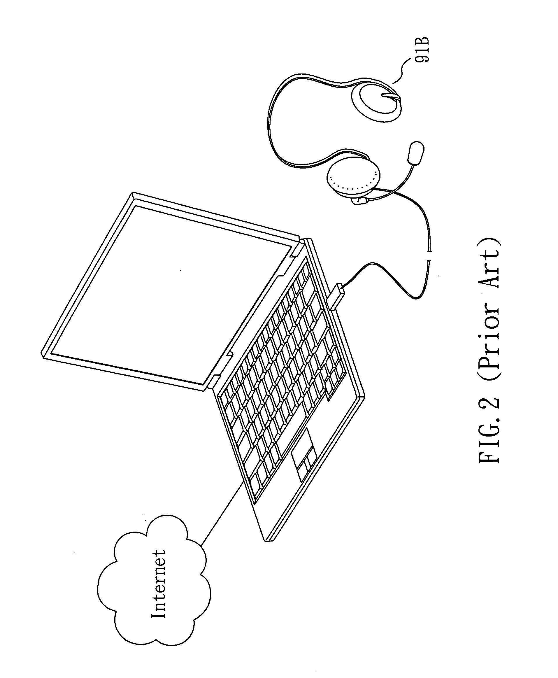 Mobile phone capable of making internet calls, system and method using the same