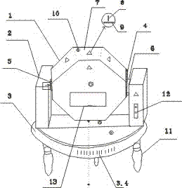 Intelligent adjustable laser horizontal line and grade line marking instrument and line marking method