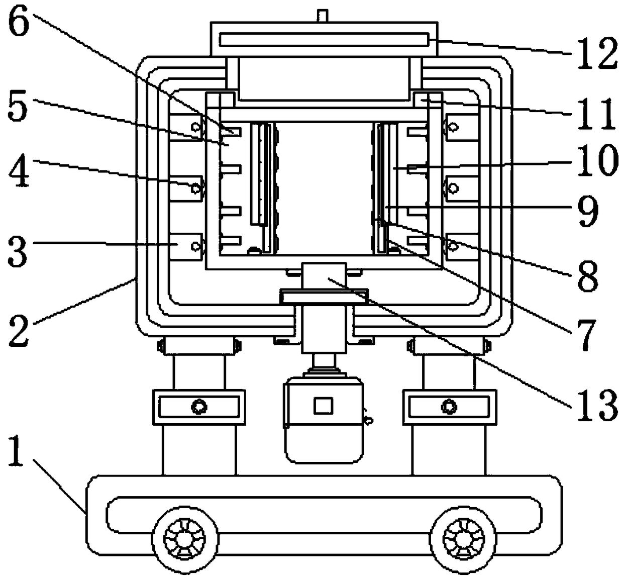 Follow-up type water cooling device for special steel casting