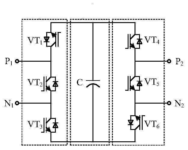 Half-bridge modular multilevel single-phase inverter and modulation method