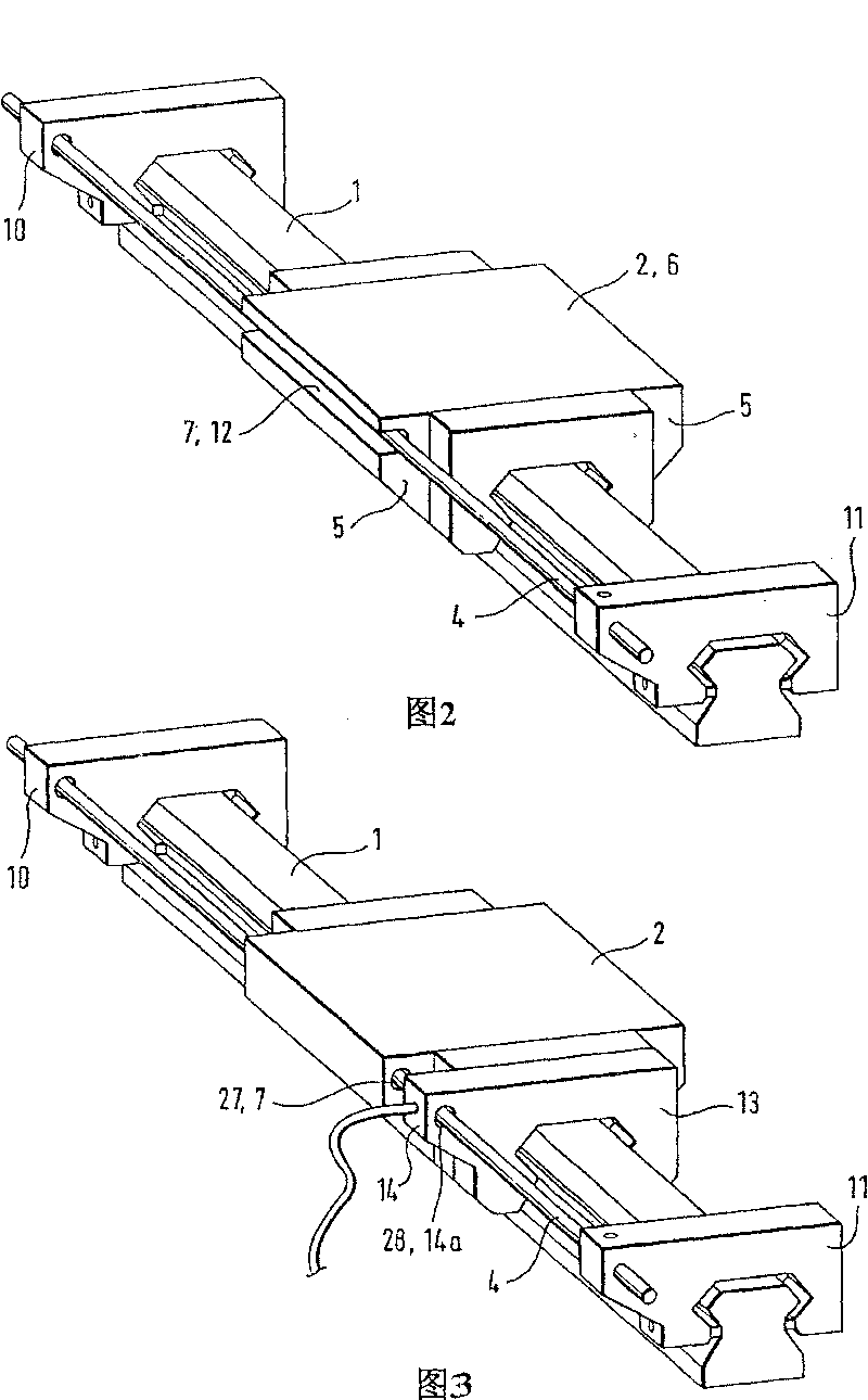 Linear guide unit with length measuring system