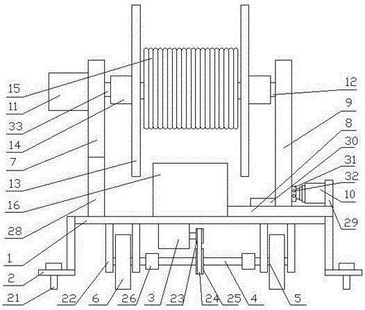 A cable folding and unfolding apparatus with a counting cut-off function for power line setting up