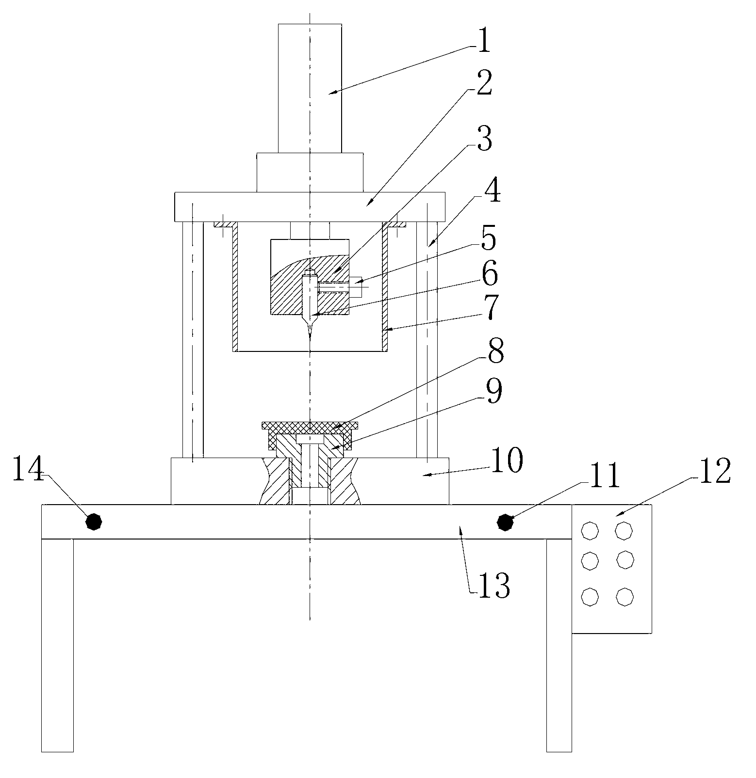 Special-shaped seal element notch tool and using method thereof