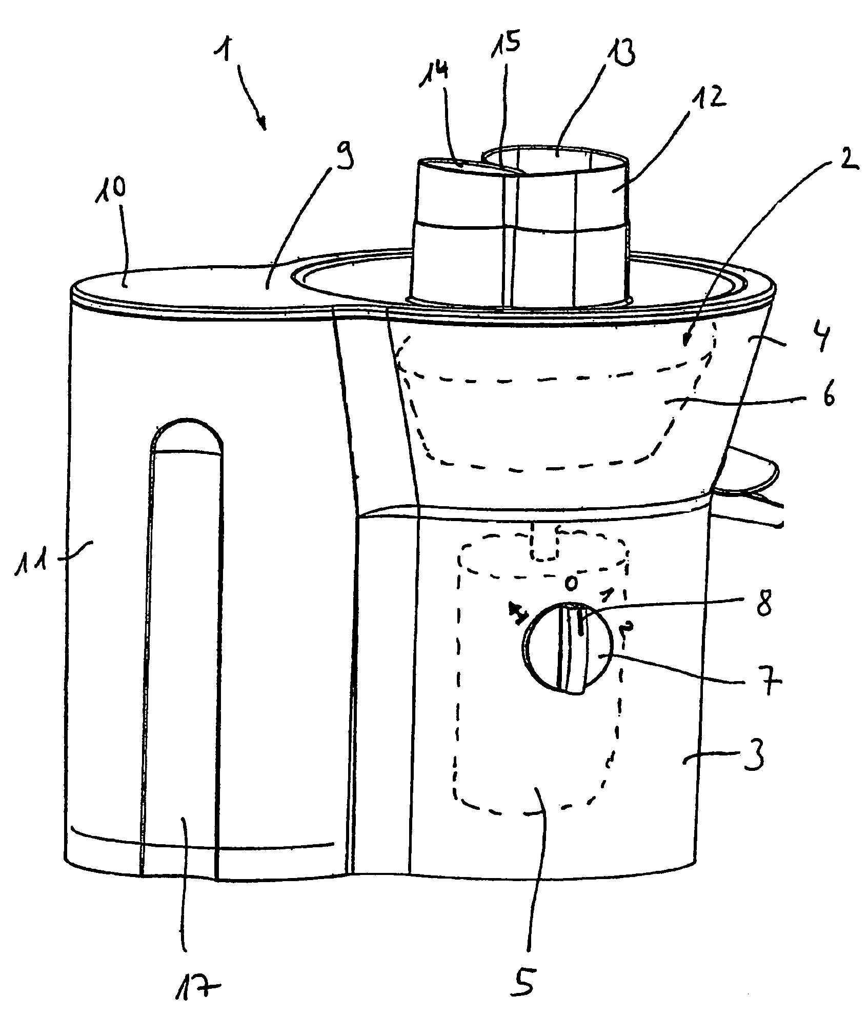 Domestic appliance comprising detent elements and detent counter-elements