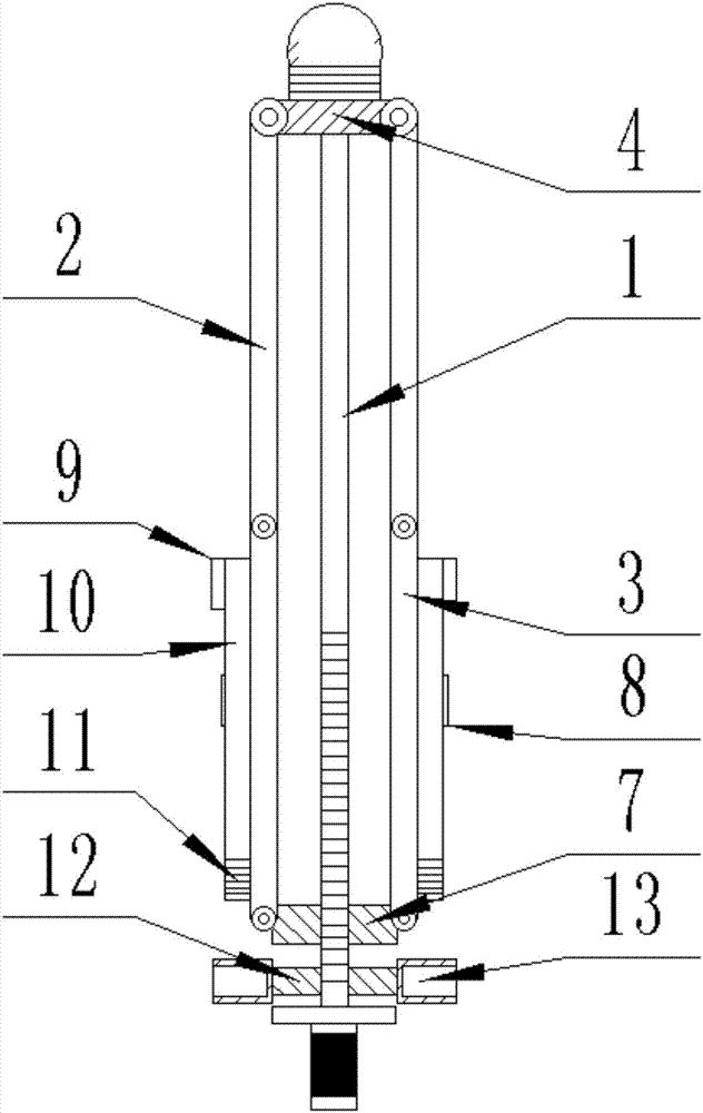 Municipal umbrella-like temporary guarding device for sewer inspection shaft opening