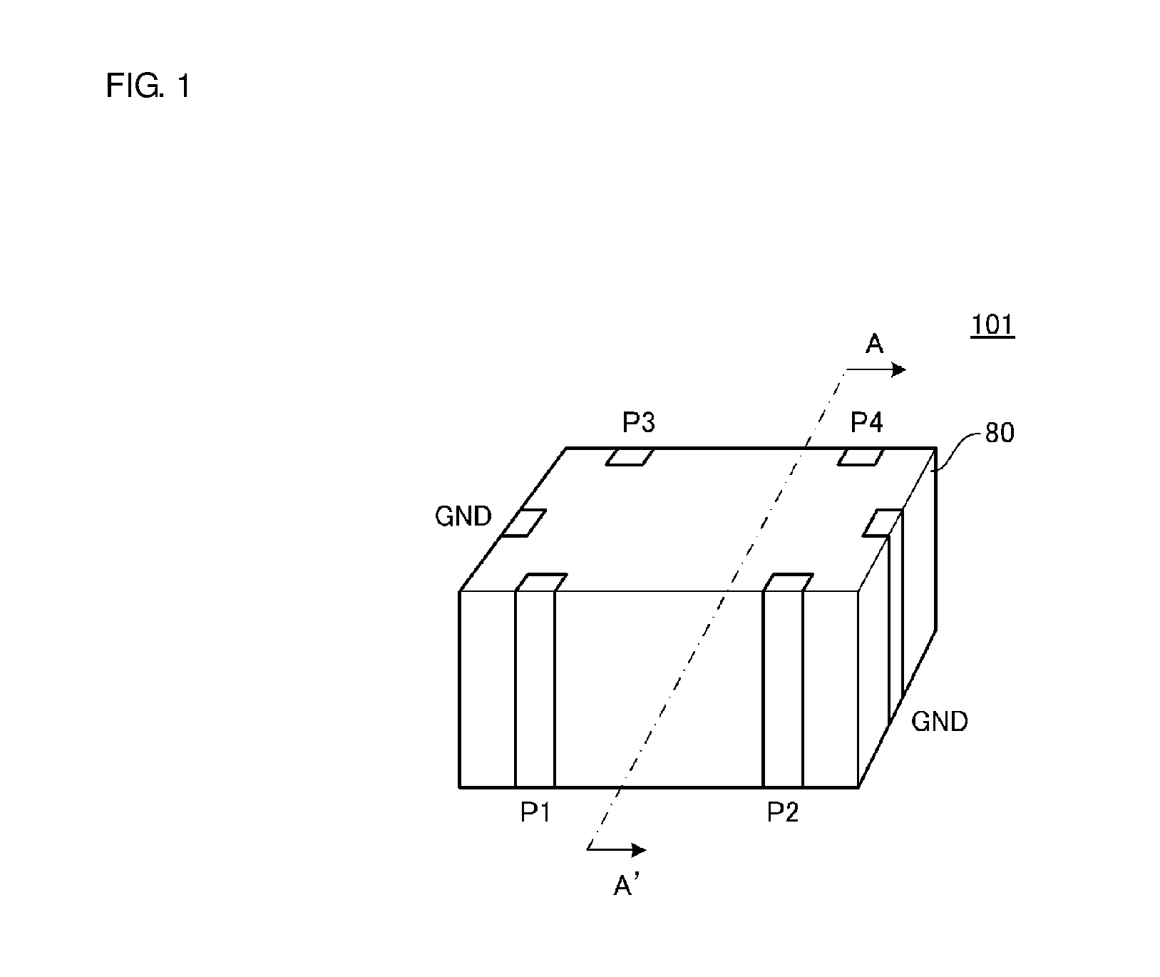 ESD protection device and common mode choke coil with built-in ESD protection device