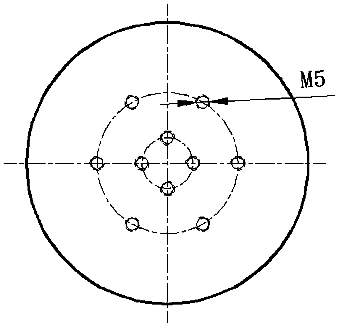 A vacuum temperature field measuring device and measuring method