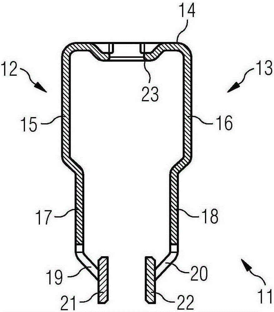 Contact assembly for electromechanical switching device, and electromechanical switching device