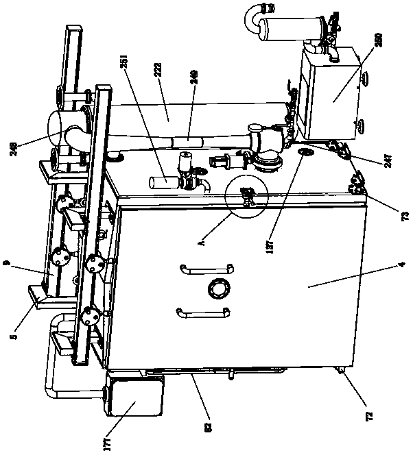 Vacuum cooling machine capable of solving food safety hygienic problems