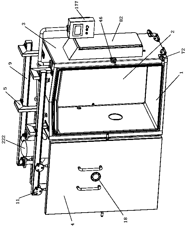 Vacuum cooling machine capable of solving food safety hygienic problems